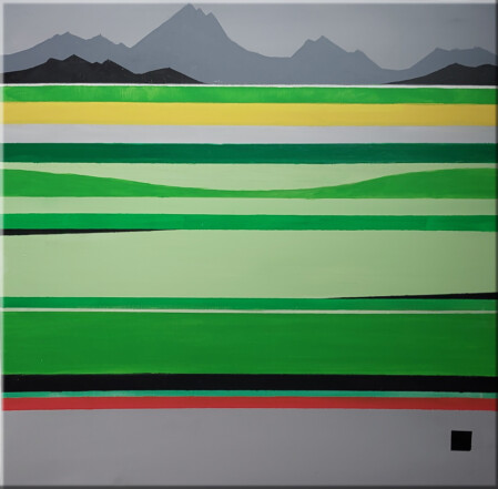 Voralpenlandschaft in grün