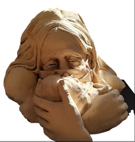 Mutter mit Neugeborenem im Jahr 2020