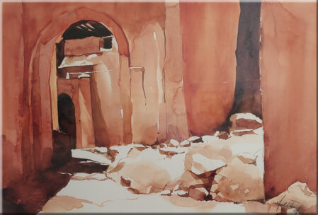 Gasse in Marrakesch, Marokko