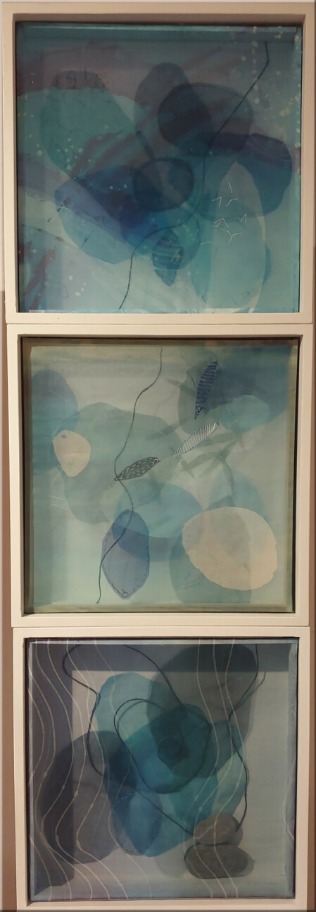 Faden-Form-Transparenz in Blau Teil 3