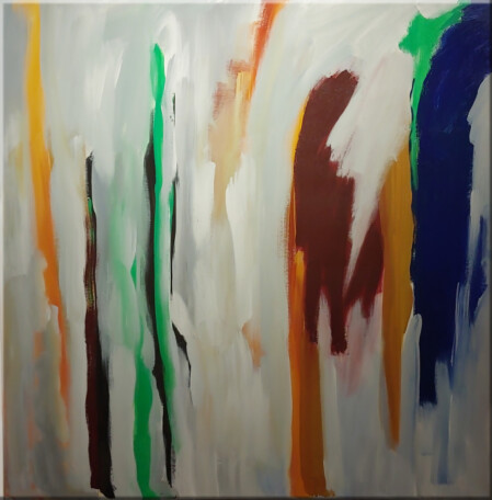 Sieben Farbschichten allein an der Zimmertür