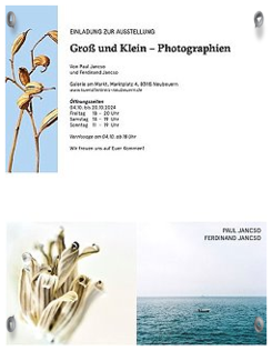 zur Ausstellung Groß und Klein - Photographien Paul und Ferdinand Jansco vom 04. bis 20. Oktober 2024