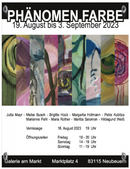 Plakat Phänomen Farbe